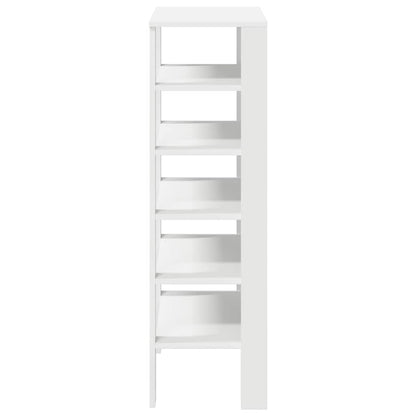 vidaXL Étagère à chaussures blanc 61x32x105 cm bois d'ingénierie