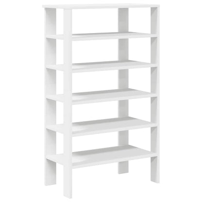 vidaXL Étagère à chaussures blanc 61x32x105 cm bois d'ingénierie