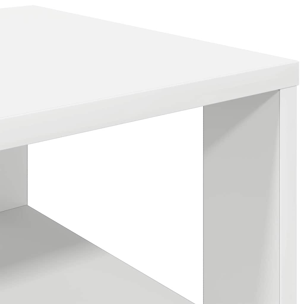 vidaXL Étagère à chaussures blanc 61x32x105 cm bois d'ingénierie
