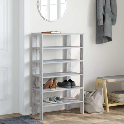 vidaXL Étagère à chaussures sonoma gris 61x32x105 cm bois ingénierie