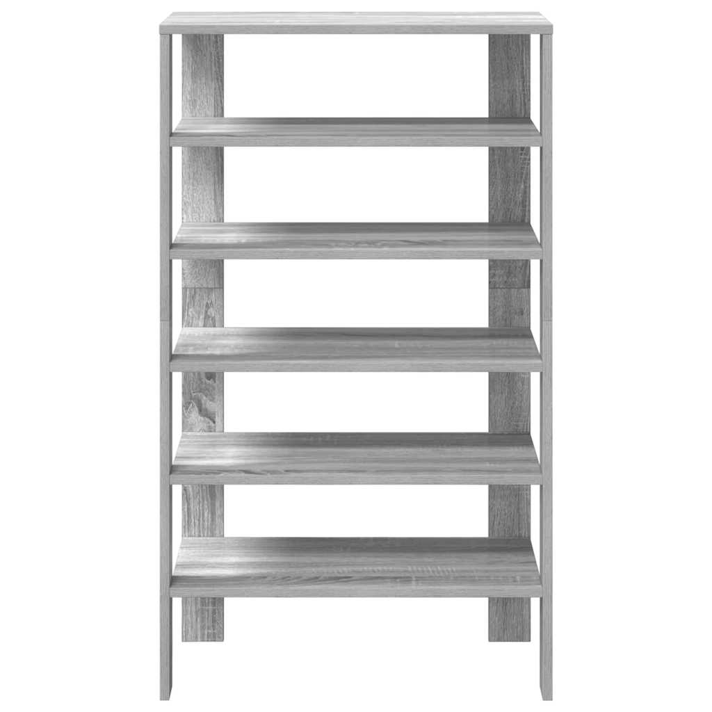 vidaXL Étagère à chaussures sonoma gris 61x32x105 cm bois ingénierie