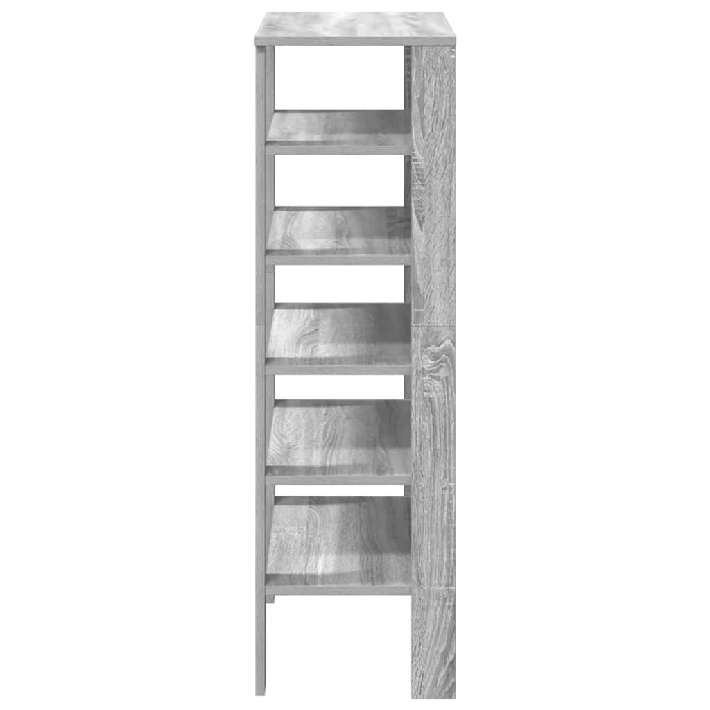 vidaXL Étagère à chaussures sonoma gris 61x32x105 cm bois ingénierie