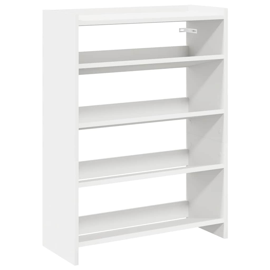 vidaXL Étagère à chaussures blanc 80x25x61,5 cm bois d'ingénierie