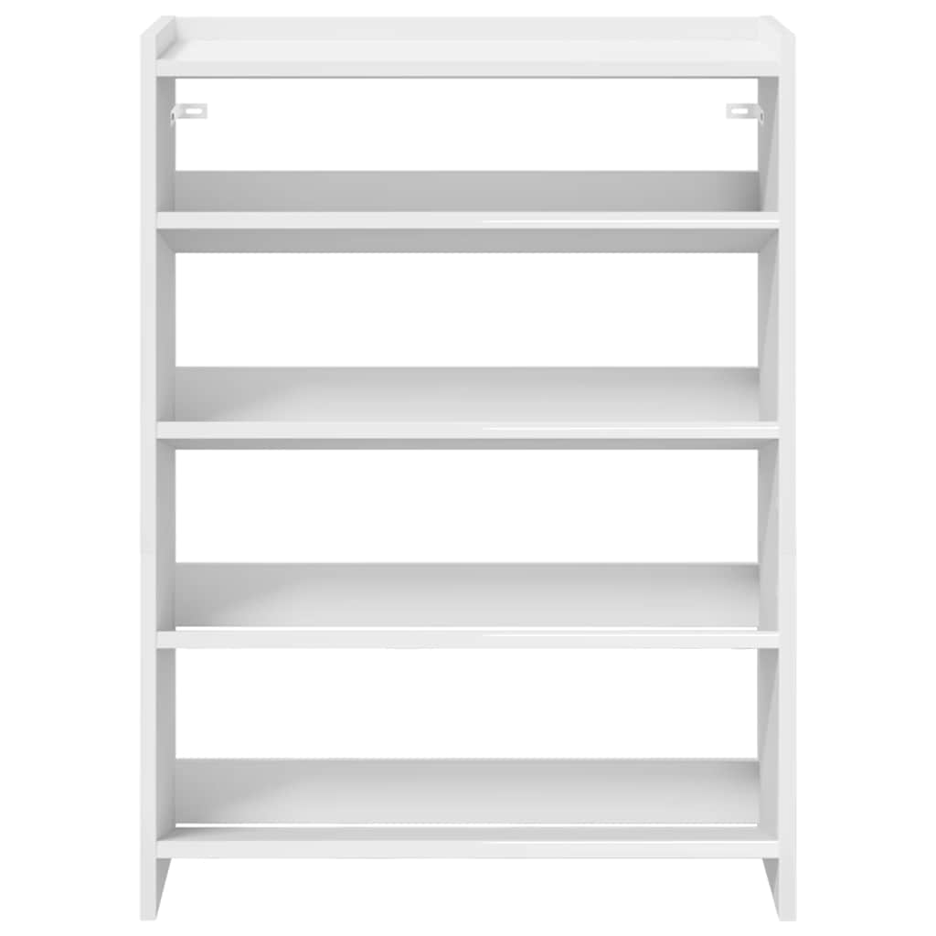 vidaXL Étagère à chaussures blanc 80x25x61,5 cm bois d'ingénierie