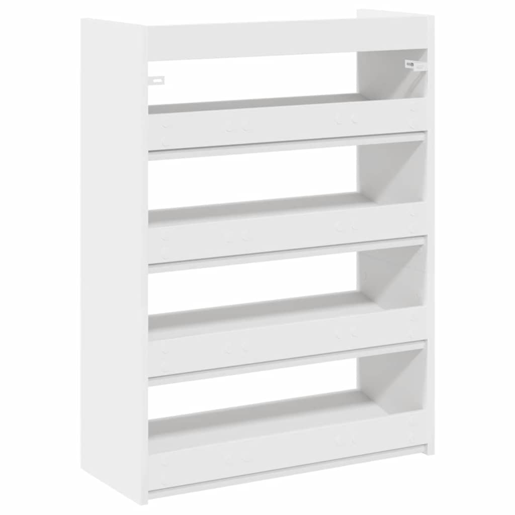 vidaXL Étagère à chaussures blanc 80x25x61,5 cm bois d'ingénierie