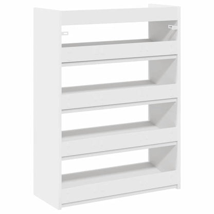 vidaXL Étagère à chaussures blanc 80x25x61,5 cm bois d'ingénierie