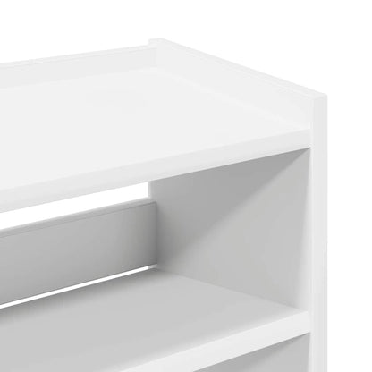 vidaXL Étagère à chaussures blanc 80x25x61,5 cm bois d'ingénierie