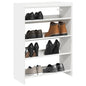 vidaXL Étagère à chaussures blanc 80x25x61,5 cm bois d'ingénierie