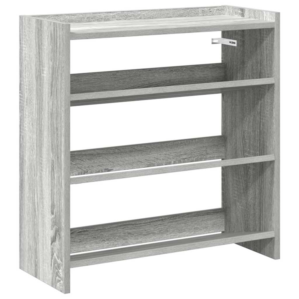 vidaXL Étagère à chaussures sonoma gris 60x25x62 cm bois d'ingénierie