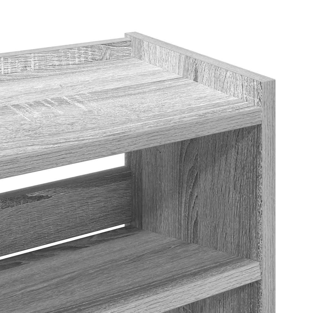vidaXL Étagère à chaussures sonoma gris 60x25x62 cm bois d'ingénierie