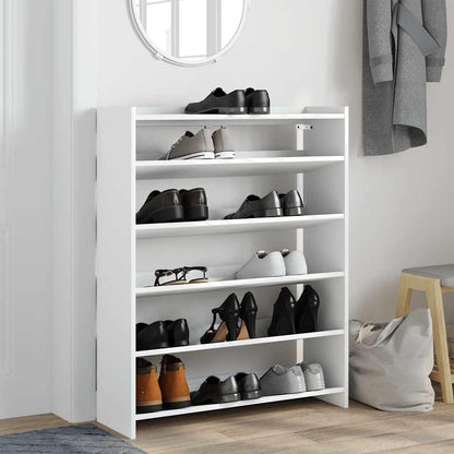 vidaXL Étagère à chaussures blanc 80x25x100 cm bois d'ingénierie