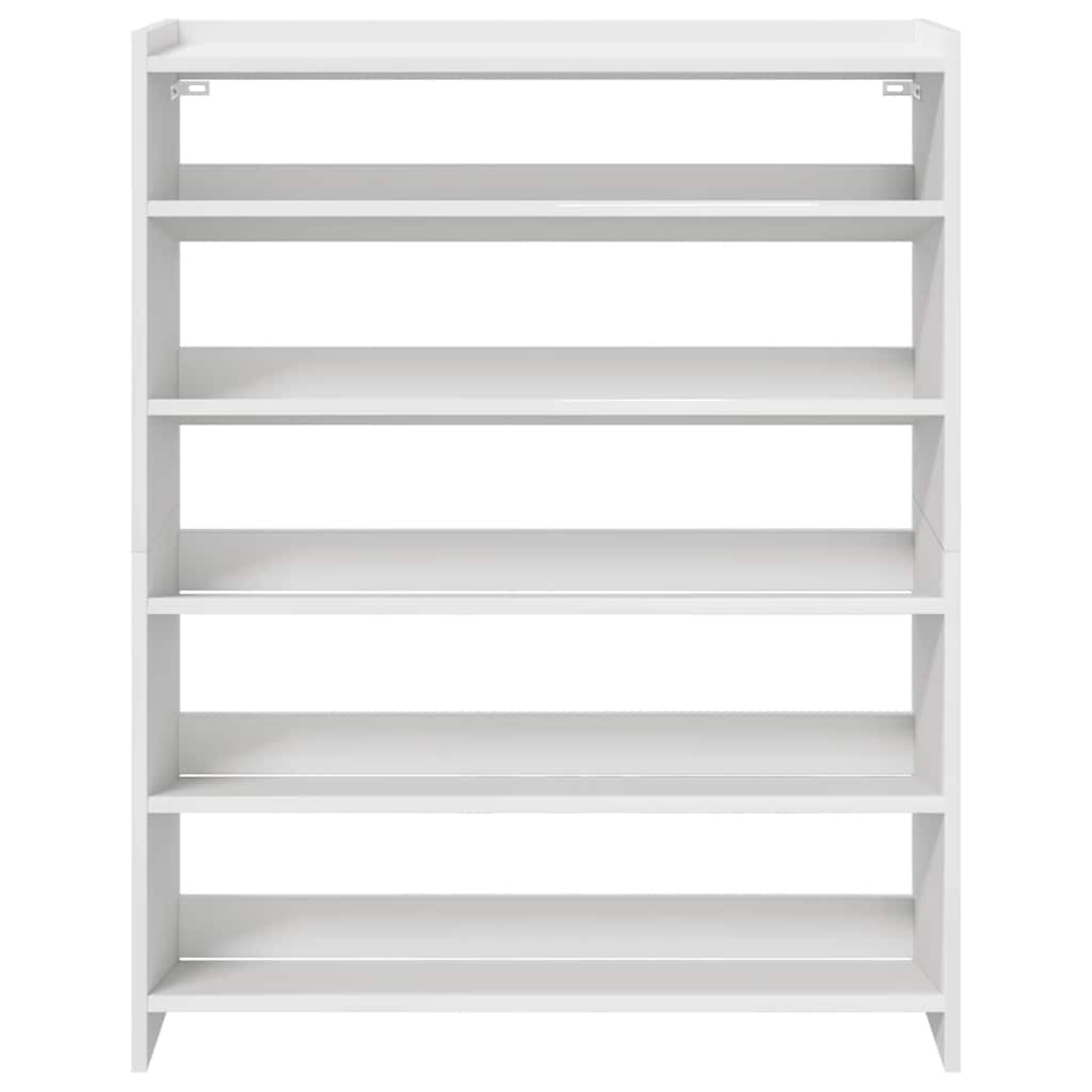 vidaXL Étagère à chaussures blanc 80x25x100 cm bois d'ingénierie