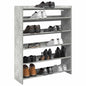 vidaXL Étagère à chaussures gris béton 80x25x100 cm bois d'ingénierie