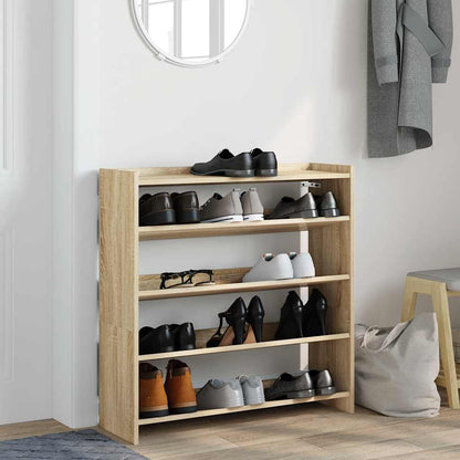 vidaXL Étagère à chaussures chêne sonoma 80x25x81 cm bois ingénierie