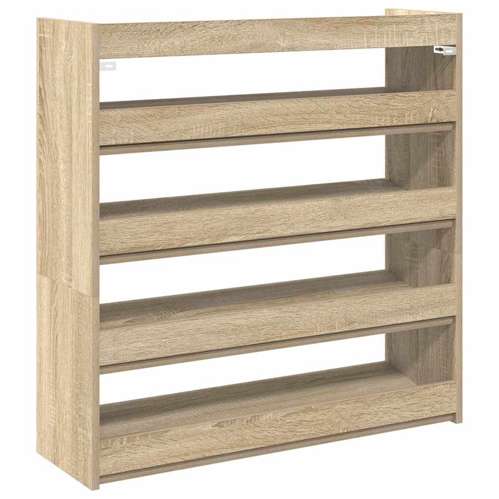 vidaXL Étagère à chaussures chêne sonoma 80x25x81 cm bois ingénierie