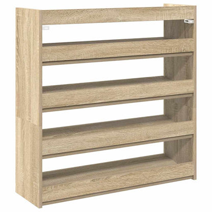 vidaXL Étagère à chaussures chêne sonoma 80x25x81 cm bois ingénierie