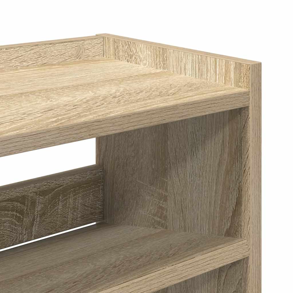 vidaXL Étagère à chaussures chêne sonoma 80x25x81 cm bois ingénierie