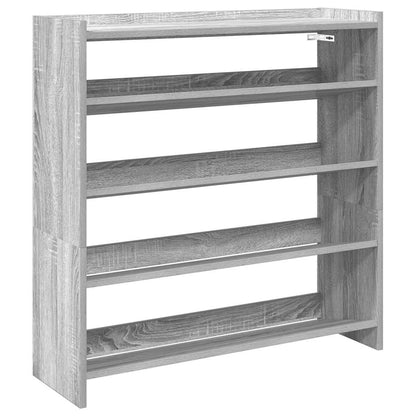 vidaXL Étagère à chaussures sonoma gris 80x25x81 cm bois d'ingénierie