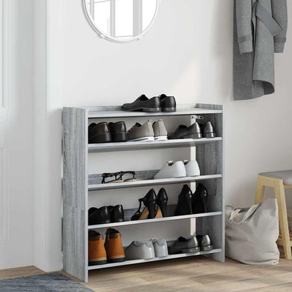 vidaXL Étagère à chaussures sonoma gris 80x25x81 cm bois d'ingénierie