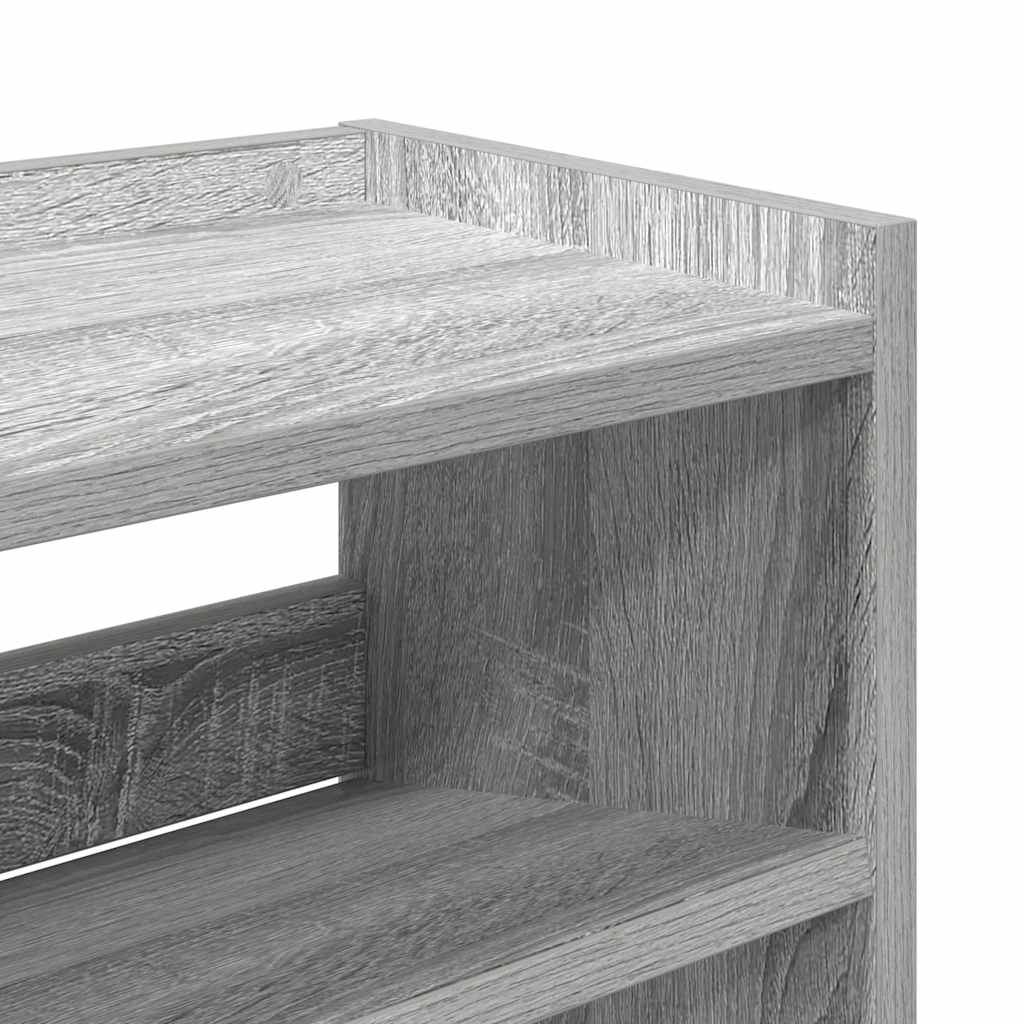 vidaXL Étagère à chaussures sonoma gris 80x25x81 cm bois d'ingénierie