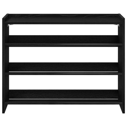 vidaXL Étagère à chaussures noir 80x25x61,5 cm bois d'ingénierie