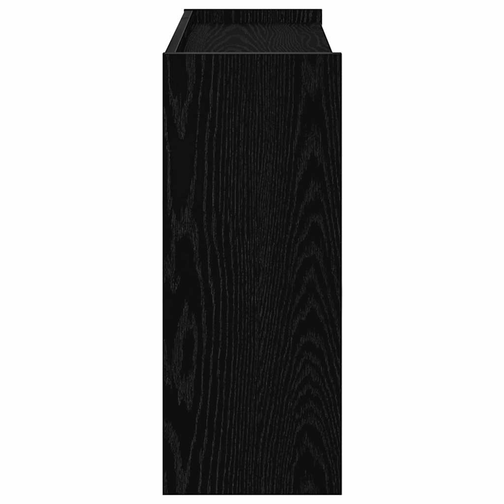 vidaXL Étagère à chaussures noir 80x25x61,5 cm bois d'ingénierie
