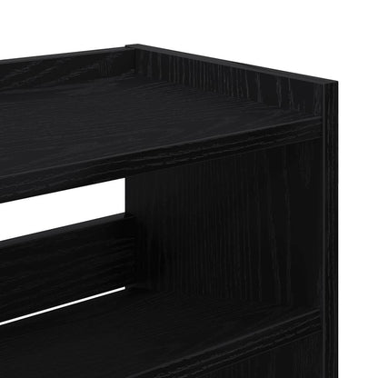 vidaXL Étagère à chaussures noir 80x25x61,5 cm bois d'ingénierie