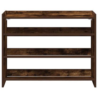 vidaXL Étagère à chaussures chêne fumé 80x25x61,5 cm bois d'ingénierie
