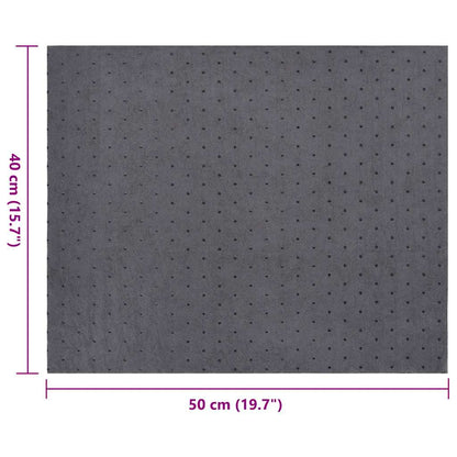 vidaXL Tampons absorbants d'huile 25 pcs gris 40x50 cm