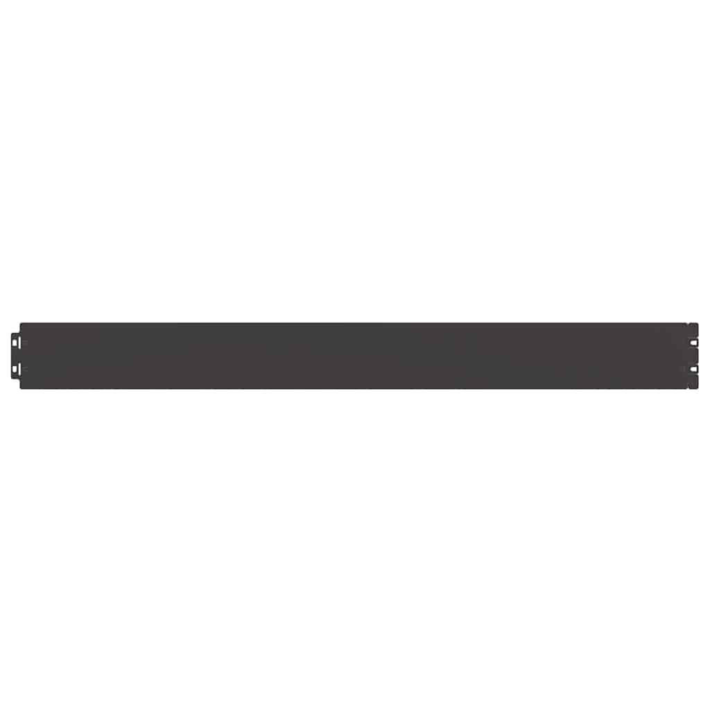 vidaXL Bordures de pelouse 10 pcs noir 10x103 cm acier laminé à froid