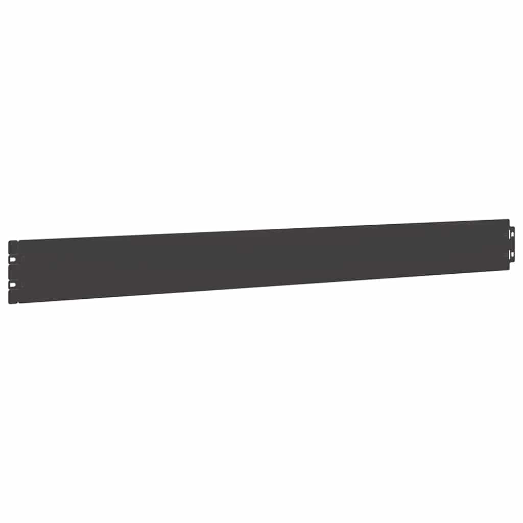 vidaXL Bordures de pelouse 10 pcs noir 10x103 cm acier laminé à froid