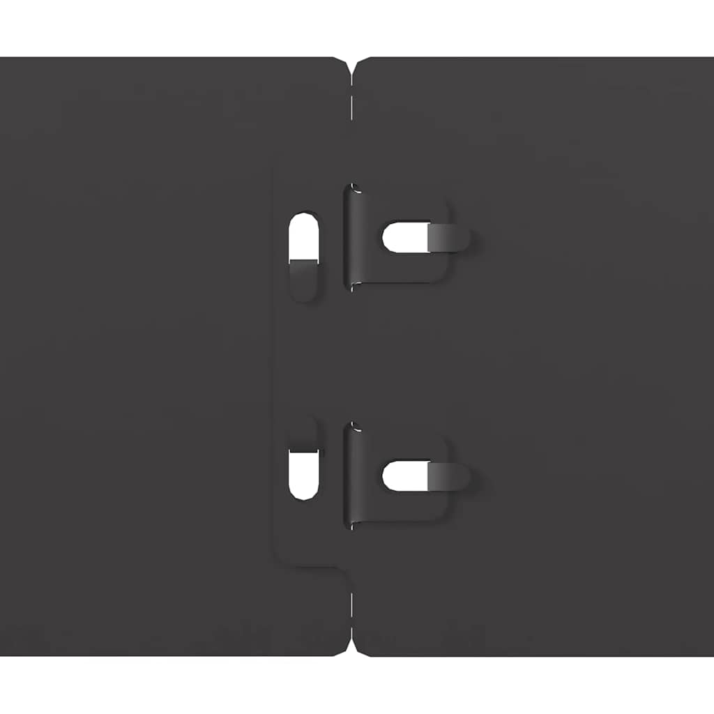 vidaXL Bordures de pelouse 10 pcs noir 10x103 cm acier laminé à froid