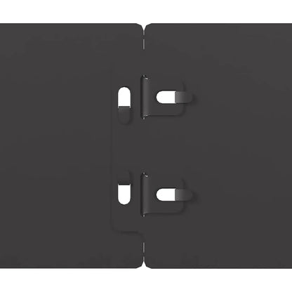 vidaXL Bordures de pelouse 10 pcs noir 10x103 cm acier laminé à froid
