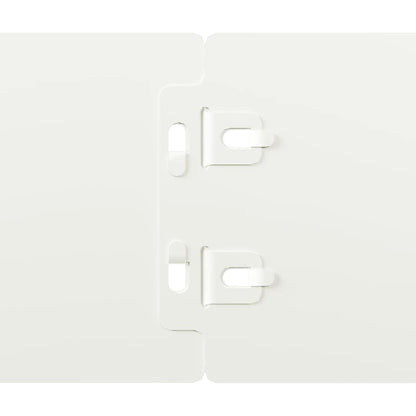 vidaXL Bordures de pelouse 10 pcs blanc 10x103 cm acier laminé à froid