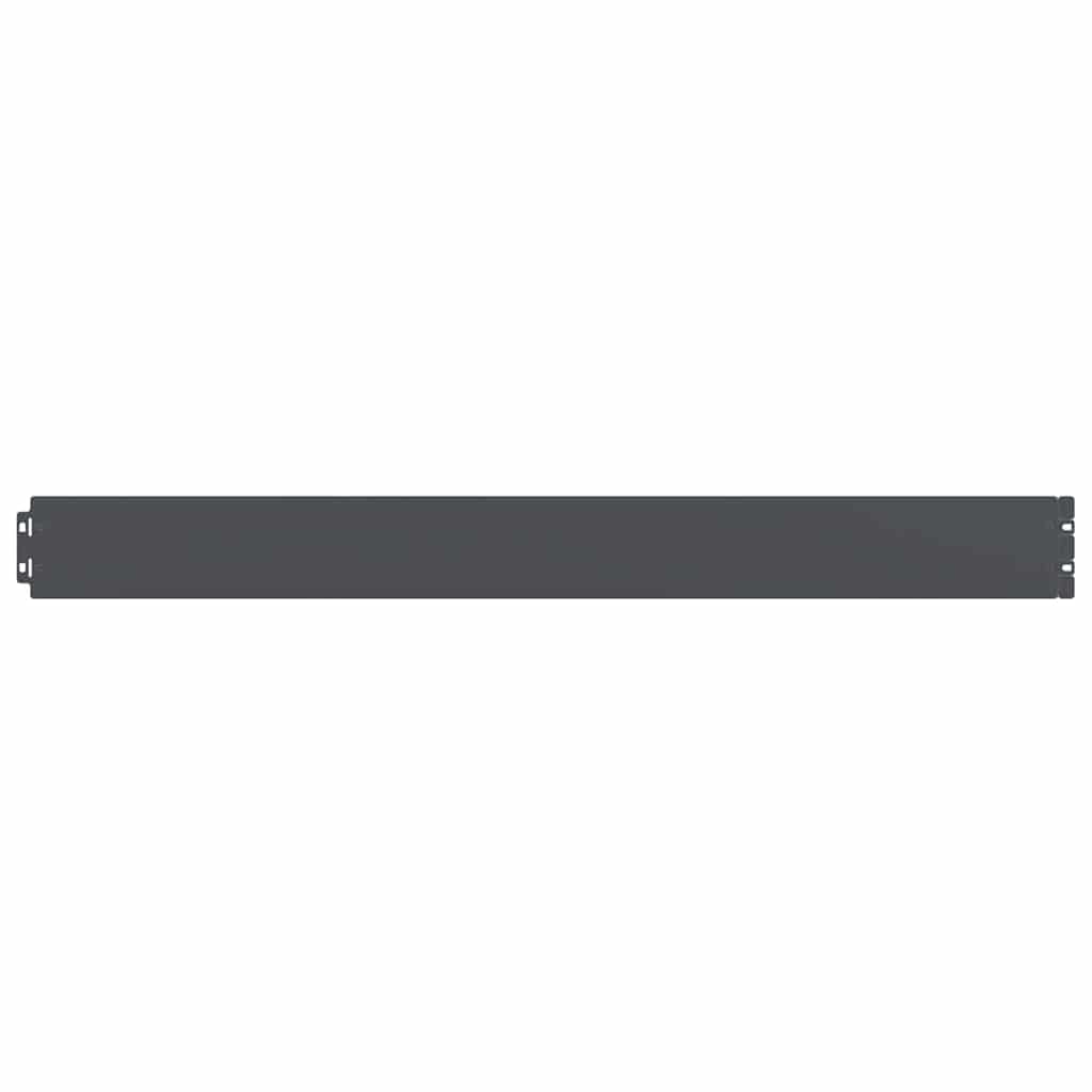 vidaXL Bordures pelouse 10pcs anthracite 10x103cm acier laminé à froid