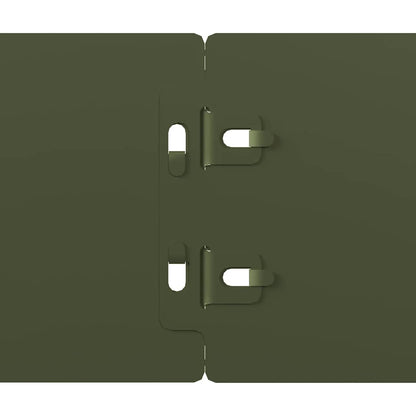 vidaXL Bordures pelouse 10pcs vert olive 10x103cm acier laminé à froid