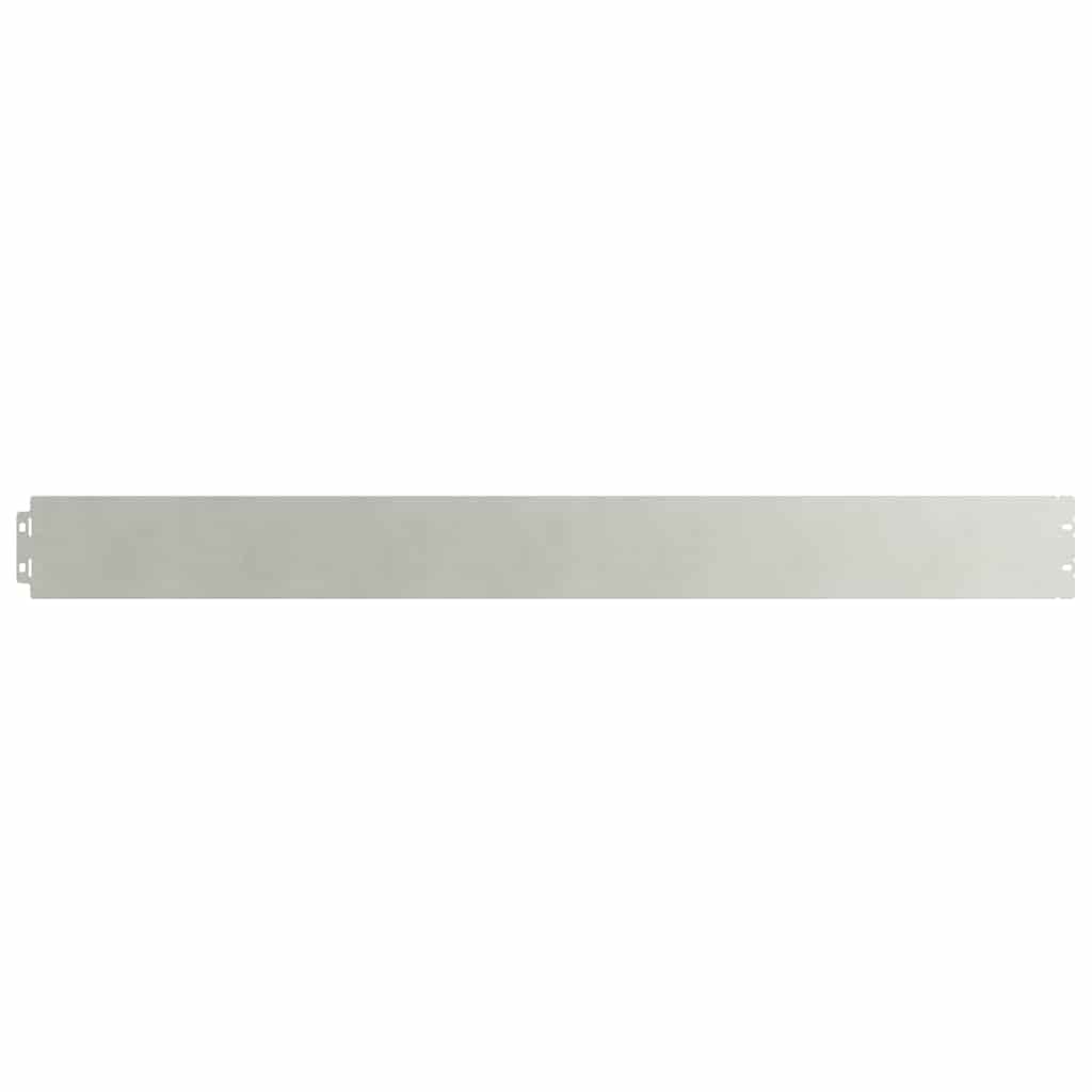 vidaXL Bordures de pelouse 10 pcs 10x103 cm acier inoxydable