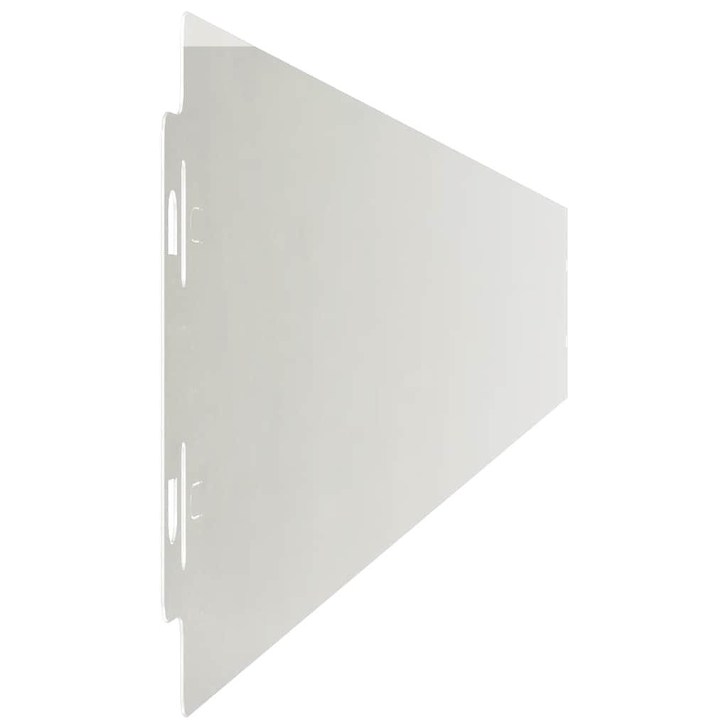 vidaXL Bordures de pelouse 10 pcs 10x103 cm acier inoxydable