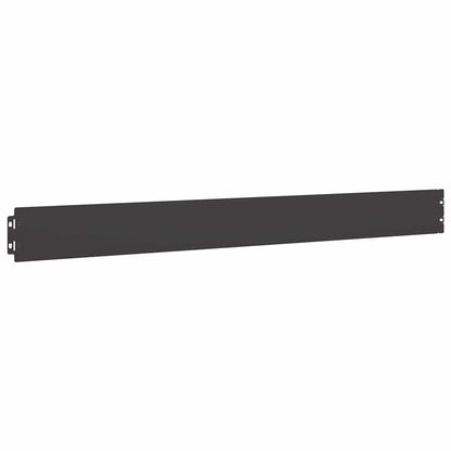 vidaXL Bordures de pelouse 50 pcs noir 10x103 cm acier laminé à froid