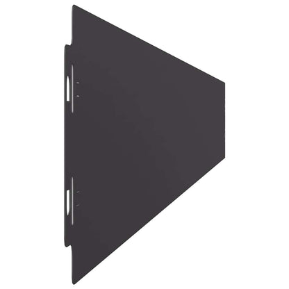 vidaXL Bordures de pelouse 50 pcs noir 10x103 cm acier laminé à froid