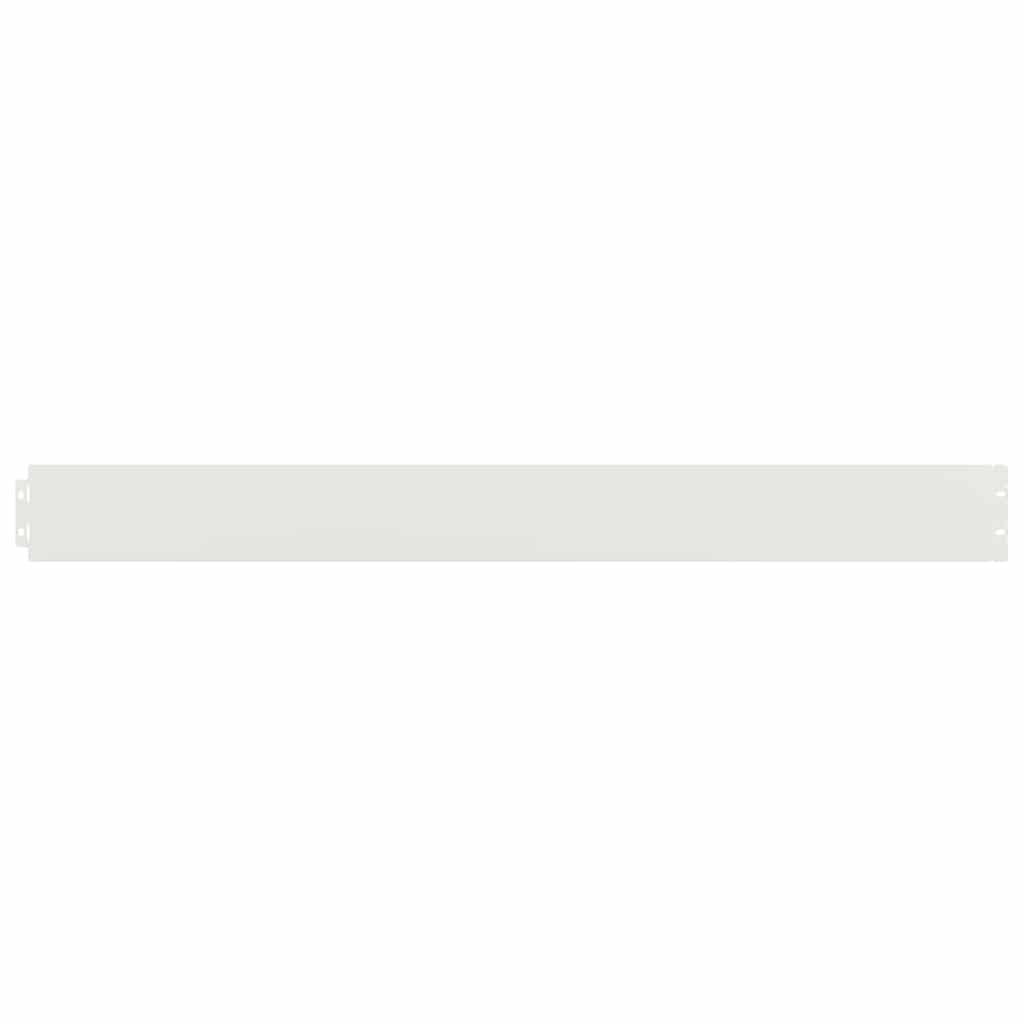 vidaXL Bordures de pelouse 50 pcs blanc 10x103 cm acier laminé à froid