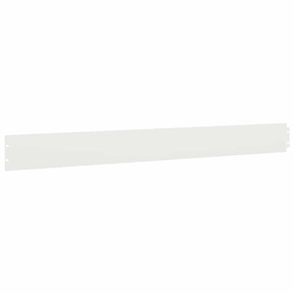 vidaXL Bordures de pelouse 50 pcs blanc 10x103 cm acier laminé à froid