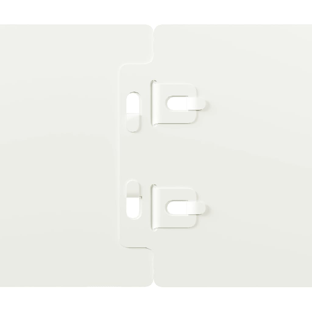 vidaXL Bordures de pelouse 50 pcs blanc 10x103 cm acier laminé à froid