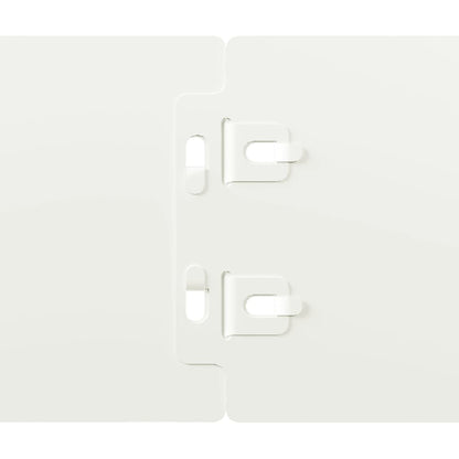vidaXL Bordures de pelouse 50 pcs blanc 10x103 cm acier laminé à froid