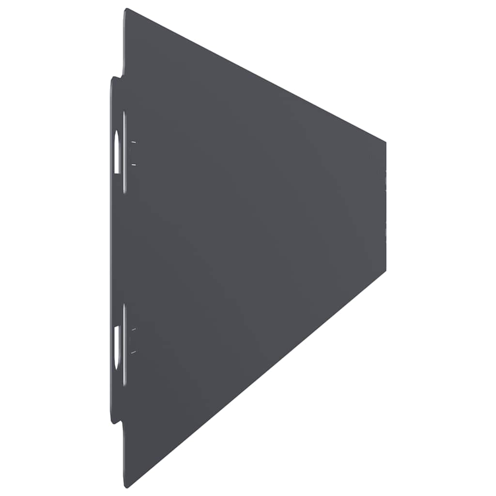 vidaXL Bordures pelouse 50pcs anthracite 10x103cm acier laminé à froid