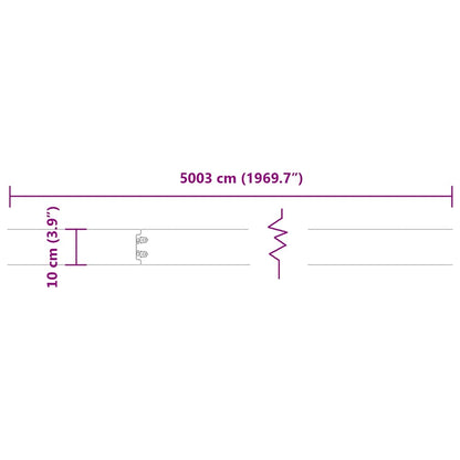 vidaXL Bordures pelouse 50pcs anthracite 10x103cm acier laminé à froid