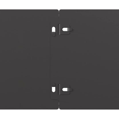 vidaXL Bordures de pelouse 10 pcs noir 15x103 cm acier laminé à froid