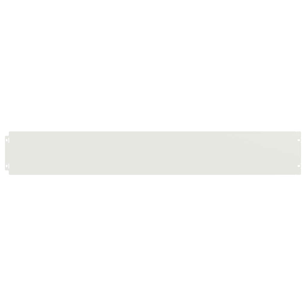 vidaXL Bordures de pelouse 10 pcs blanc 15x103 cm acier laminé à froid