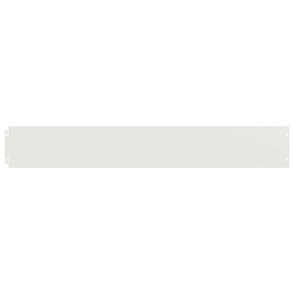 vidaXL Bordures de pelouse 10 pcs blanc 15x103 cm acier laminé à froid