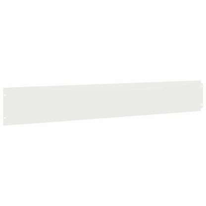 vidaXL Bordures de pelouse 10 pcs blanc 15x103 cm acier laminé à froid